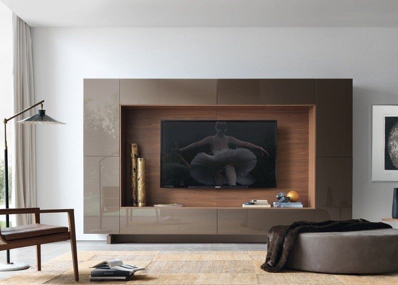 moderna väggenheter högglansoptik designermöbler idéer