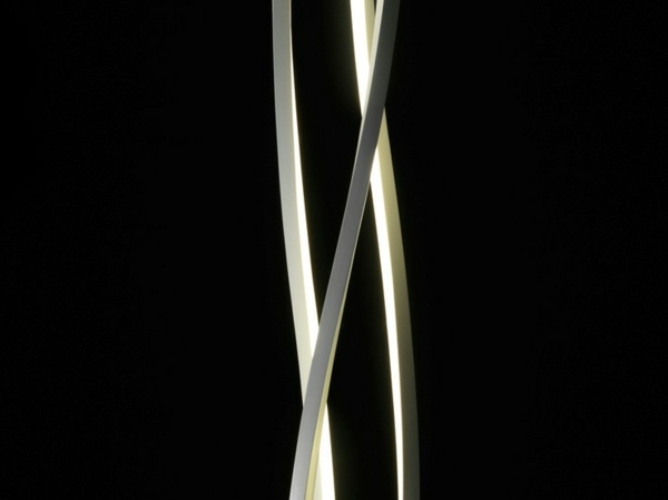 Metallram golvlampa detalj LED -belysning