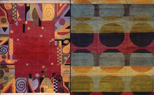 Tibetansk matta design blommönster-Tufekian
