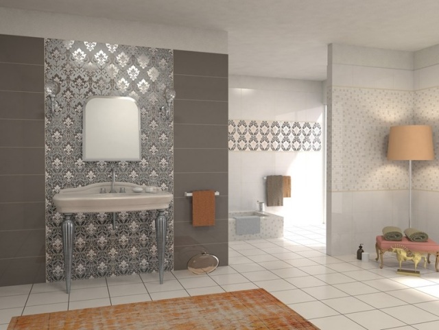 Lägg mönstrade plattor som keramiska vägg badrum-candi EdilCuoghi-Ceramiche