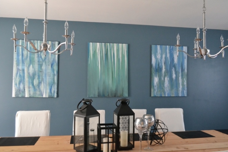 moderna väggmålningar-gör-det-själv-vägg-dekoration-matsal