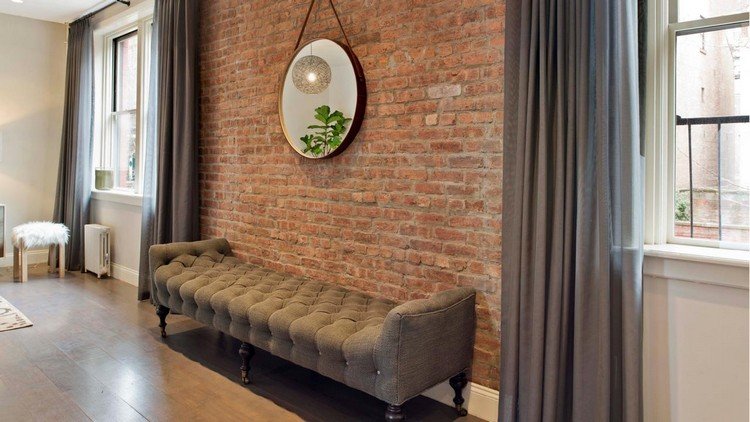 ursprungliga designidéer väggdesign tegelvägg