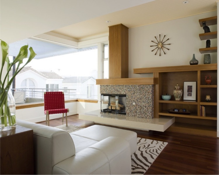 modernt vardagsrum-öppen spis-trä-vägg-enhet-design-Vitra-Nelson