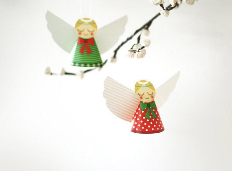 juldekorationer-gör-det-själv-moderna-papper-änglar-häng på-kreativa-idéer