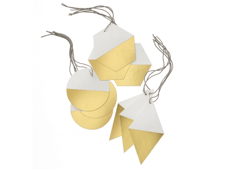 julpynt-gör-det-själv-moderna-papper-figurer-vit-guld-minimalistisk