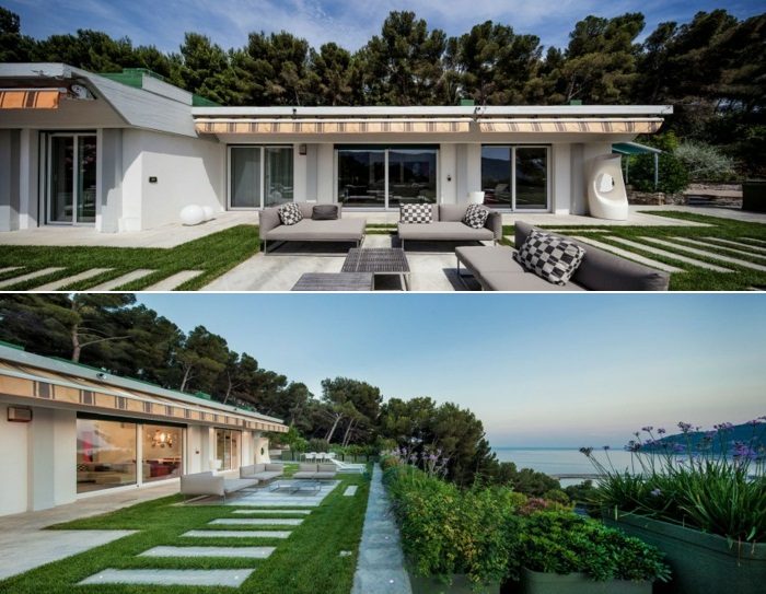 Villa vacker arkitektur Italien vy