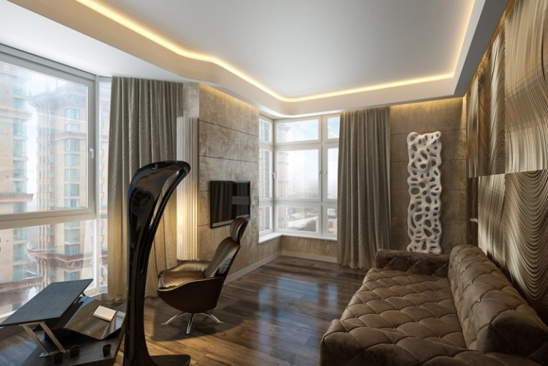 Moderna vardagsidéer vardagsrum-möblering-takbelysning