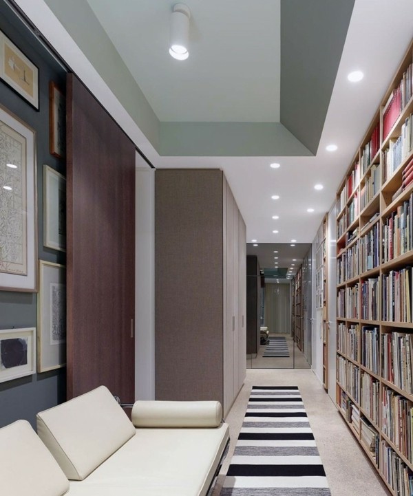 modern lägenhet möbler hall design