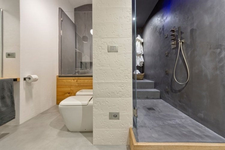 modern lägenhet walk-in-shower-modern-shower-armaturer