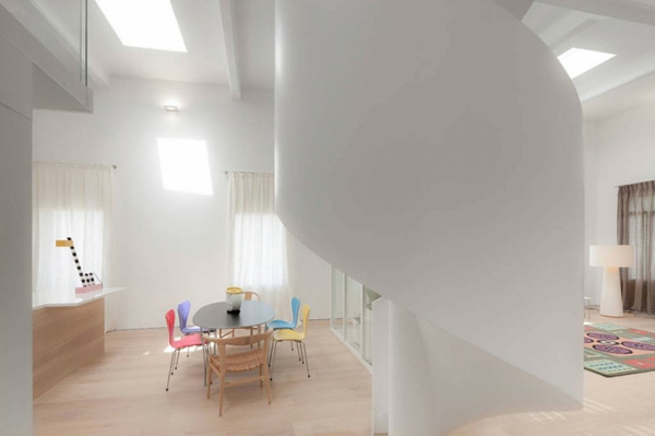 modern lägenhet-renovera idé takfönster
