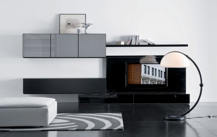 modulär-modern-vägg-enhet-vardagsrum-skänk-grå-svart