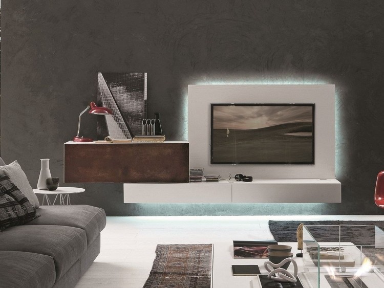 Vägg med LED-belysning -293-presotto-corten stål-soffa-vardagsrum-vit-orientalisk matta