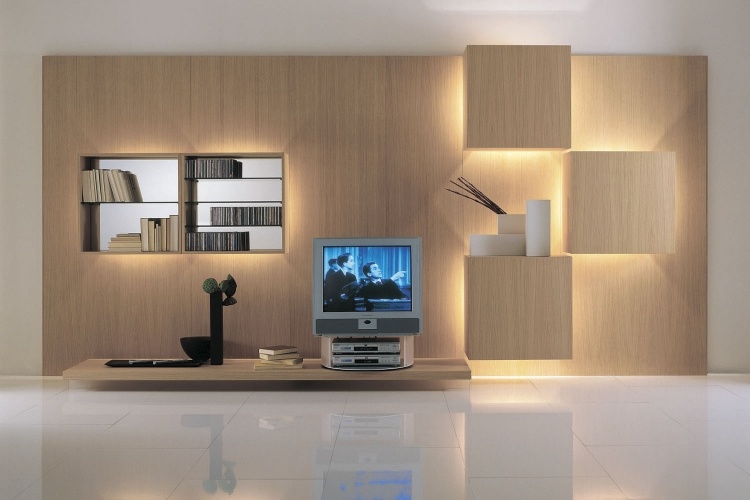 modern-vägg-enhet-led-LIFE-Roberto-Monsani-trä-ljus-rutor-geometrisk-design