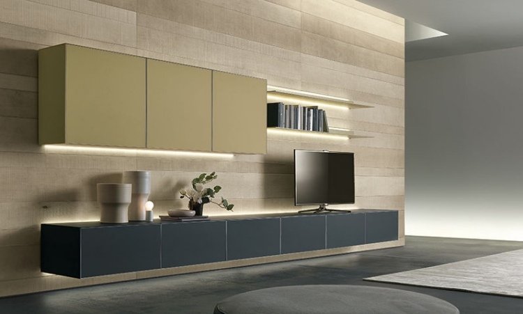 modern-levande-vägg-led-själv-giuseppe-bavuso-trä-mörk-blå-senap-gul-grå-golv