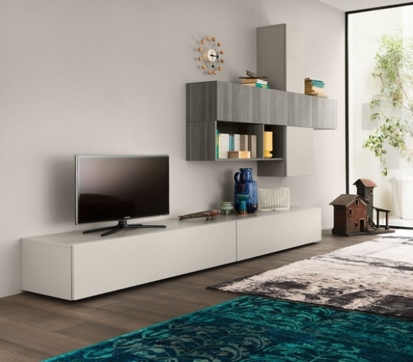 Idéer-för-Wonhwand-TV-möbler-Fällbara skåp-Vänd-fram-behållare-öppet-fack