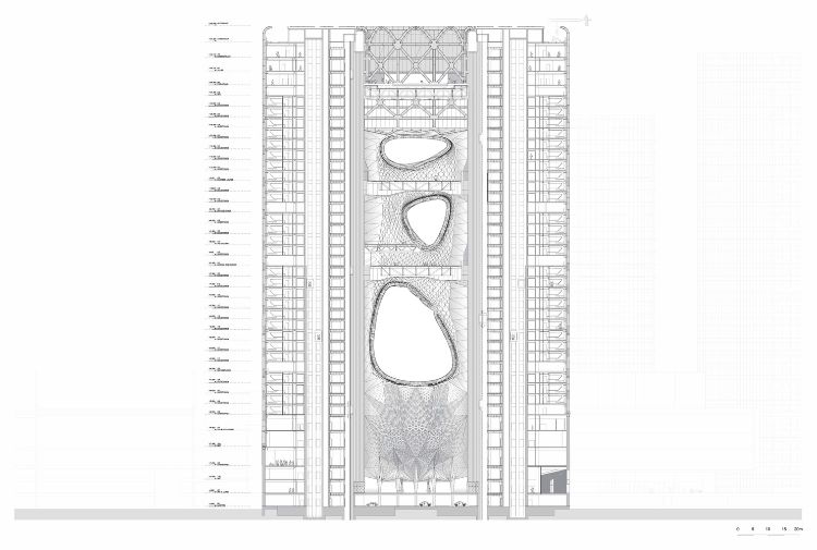 modern arkitektur morpheus hotell macau externt skelett konstruktion glasfönster extraordinär design exteriör planlösning