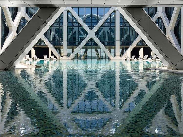 modern arkitektur morpheus hotell macau yttre skelettkonstruktion glasfönster extraordinär design exteriör
