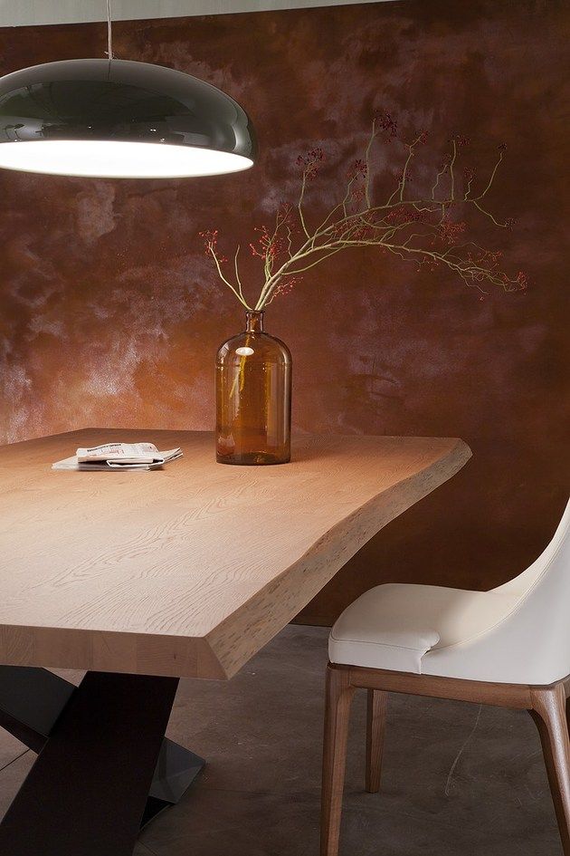 trä matbord avfasade bordskanter naturligt utseende