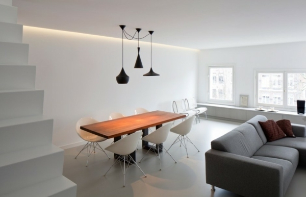 minimalistisk elegant inredning - matsal