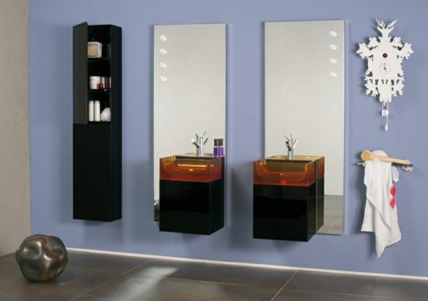 lila badrum garderob spegel dekoration