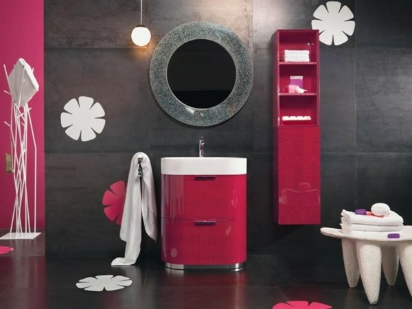 rosa badrumsmöbler badrum
