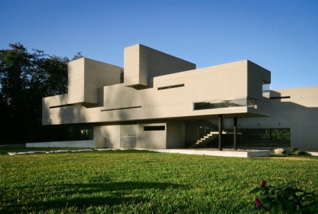 modernt hus mexico vit betongarkitektfirma RP