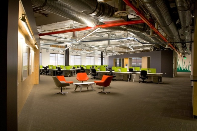 Modernt kontor-öppet utrymme koncept-möbler design möbler tendenser
