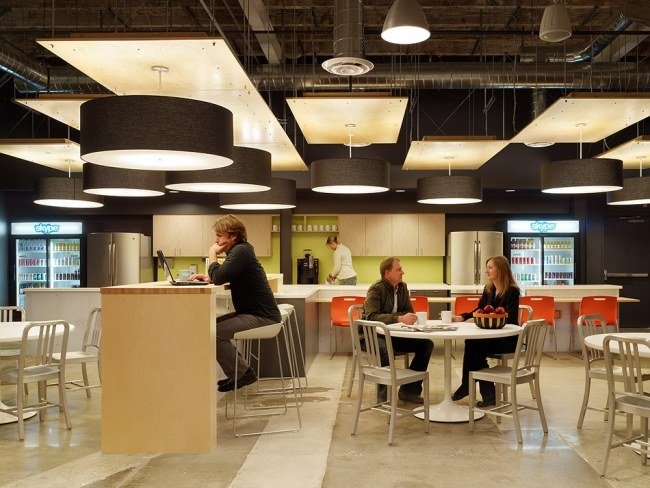 Office-Cafe Fimen-Palo Alto-California Interior Design-Skype Central Silicon Valley