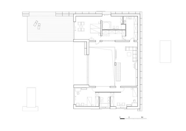 Byggplan planlösning ovanifrån