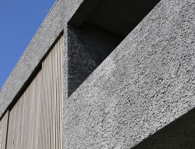 modernt hus melbourne betong naturmaterial byggt