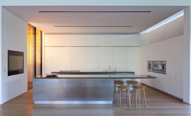 modernt enfamiljshus tel aviv kök ö vit minimalistisk