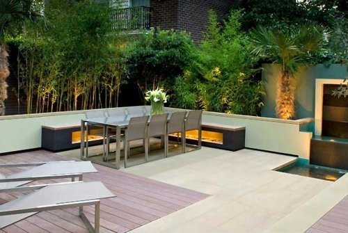 minimalistisk design för trädgården