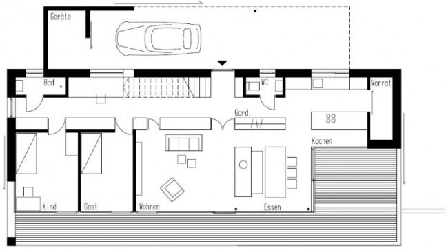 modernt hus weinfelden km arkitektur planlösning