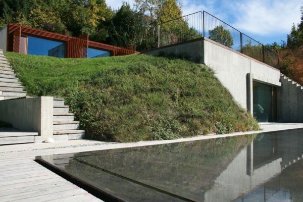 betonghus italien arkitektur exteriör design trendig betong