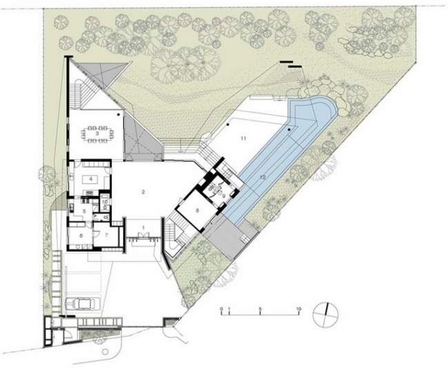 modernt hus K2LD arkitekter planlösning