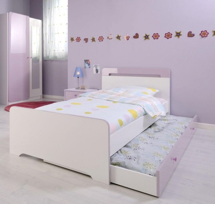 parisot-ungdoms-säng-med-gäst-säng-funktion-utdragbar design