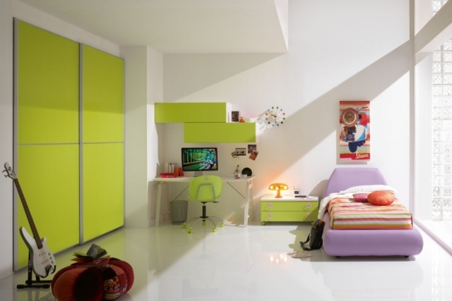barnrum-uppsättning-pojke-maj-grön-lila-säng