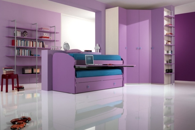 modern-plantskola-möbler-platsbesparande-utdragbar-säng-säng-låda-lila