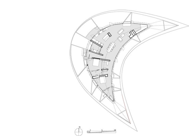 crescent shape crofthouse designer country home av james stockwell