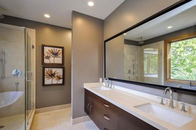 modernt hus badrum spegel badrum möbler dekoration