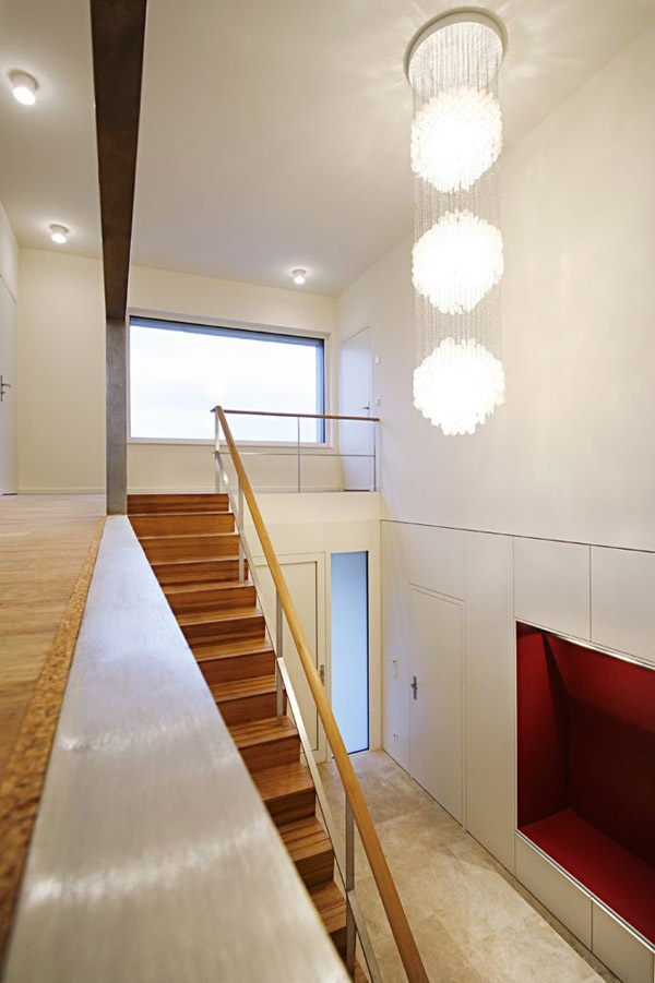 Trä trappa modern inredning hus design