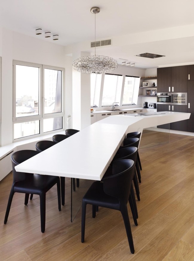 matbord vit modern penthouse design av himacscf