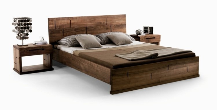 säng-sovrum-vera-riva-massivt trä-mönster-carving-sängbord