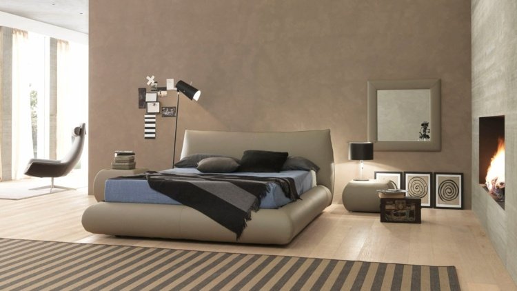 säng-sovrum-måne-bolzan-letti-klädsel-läder-beige-väggfärg