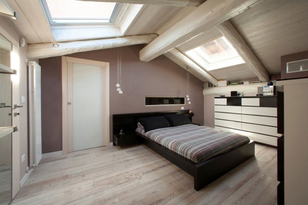 praktisk inredning - sovrum i vindsvåning