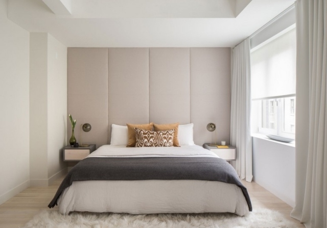 sovrum-modern-designad-väggklädsel-säng
