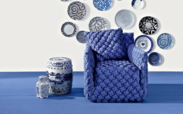 samling soffdesign stoppade möbler blå stark och bekväm italiensk