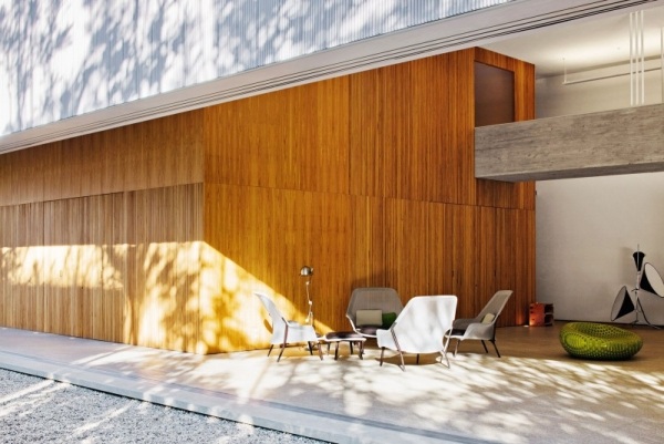 studio design med minimalistisk inre terrass