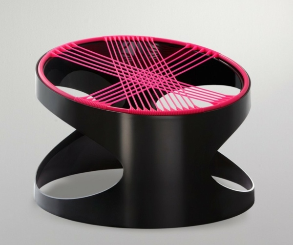 svart stol i silikon