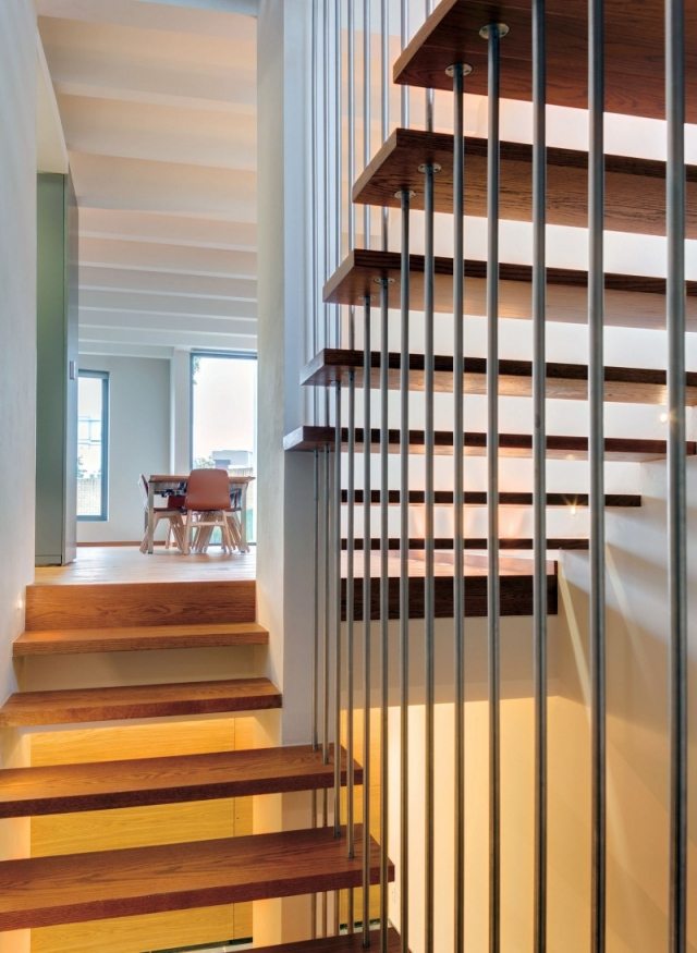 modernt bostadshus valna projekt JSa arkitektur trappa